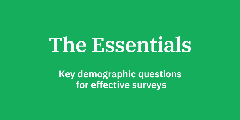 Key demographic questions for effective surveys