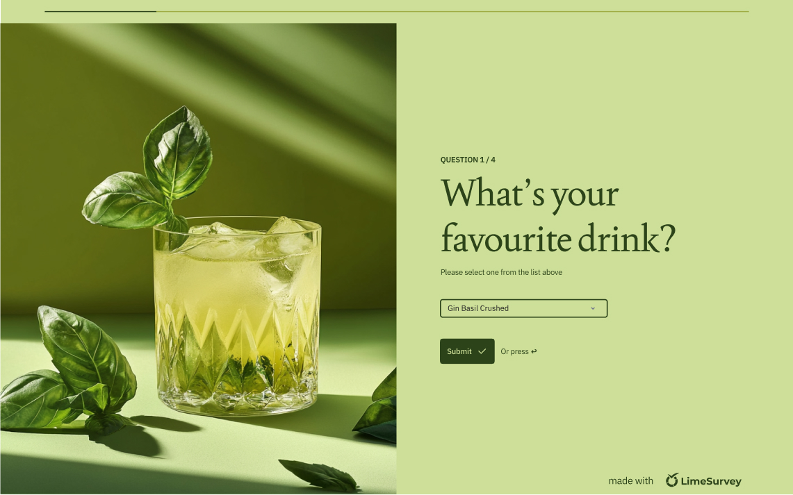 Easy peasy, totally on-brand—fonts, colors, style