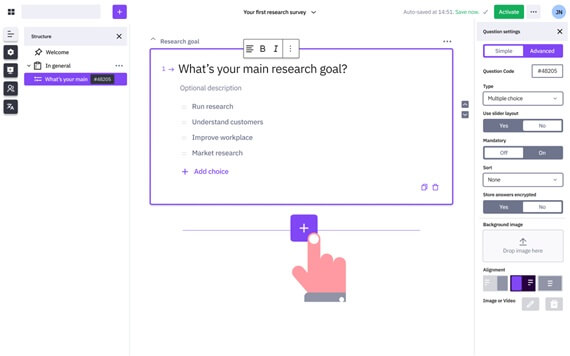 Meine Umfrage in 3 Minuten erstellen