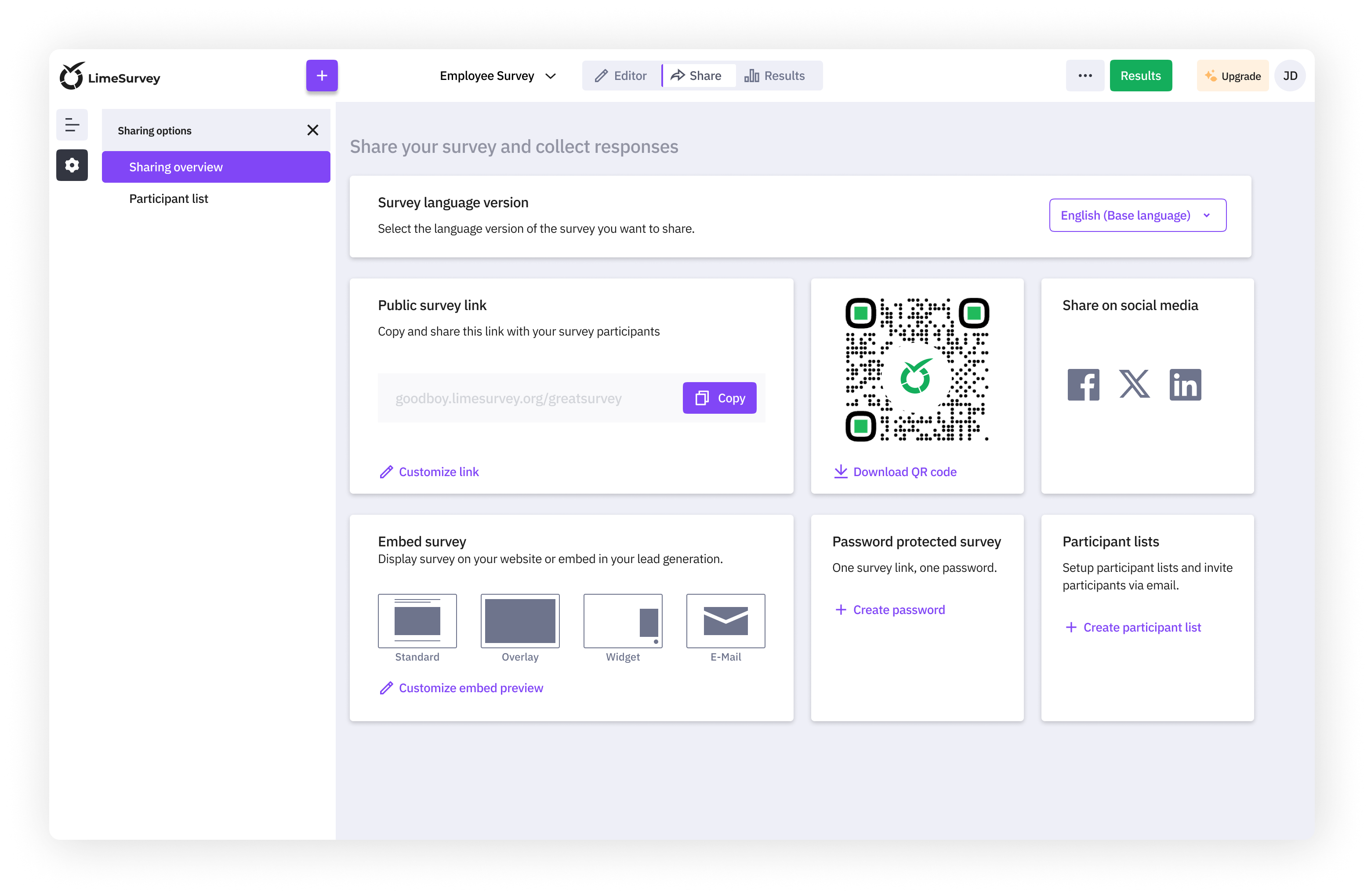 Sharing overview