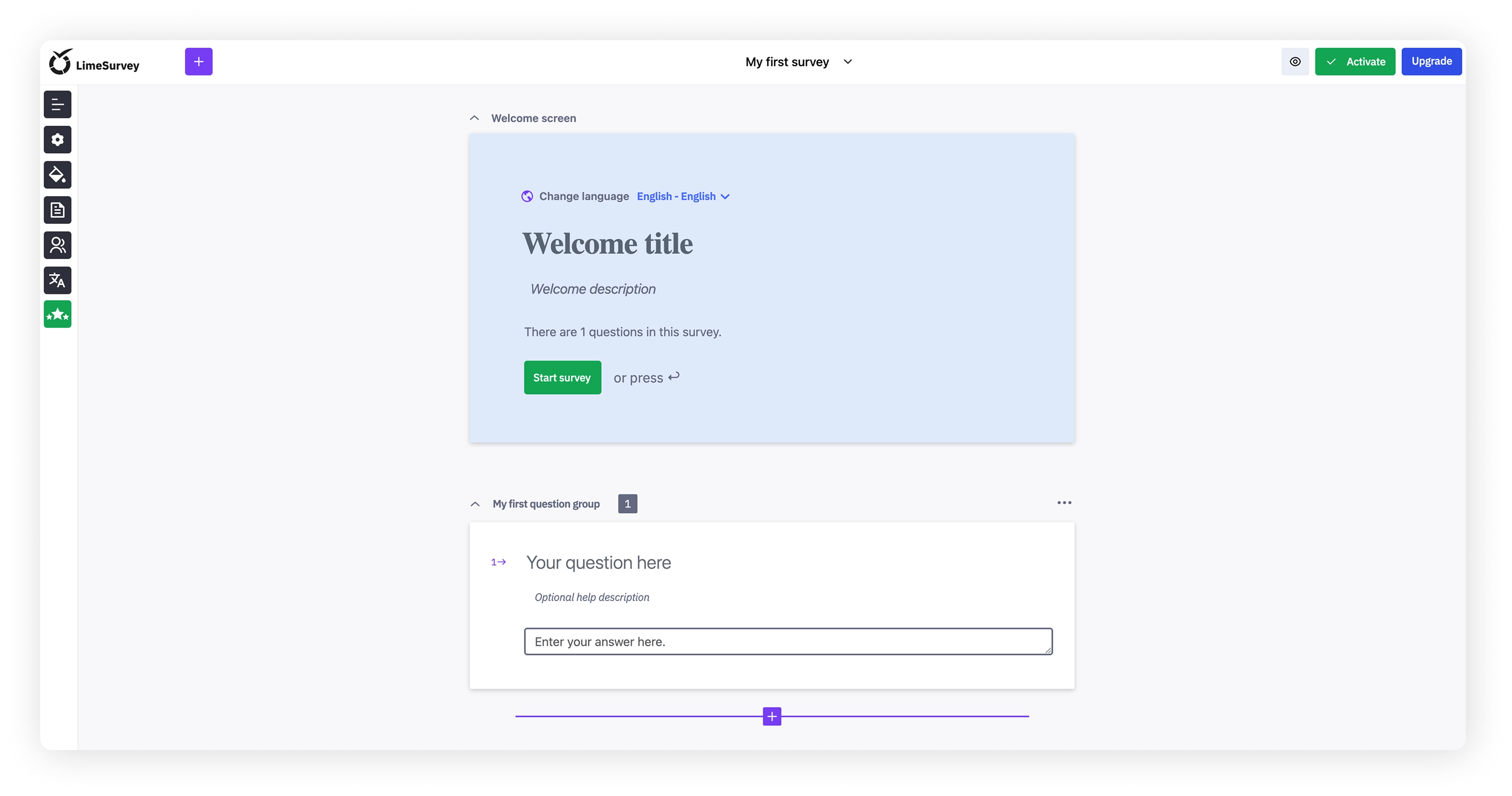 Land in editor
