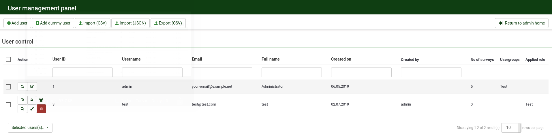User Management